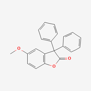 molecular formula C21H16O3 B4329292 5-methoxy-3,3-diphenyl-1-benzofuran-2(3H)-one 