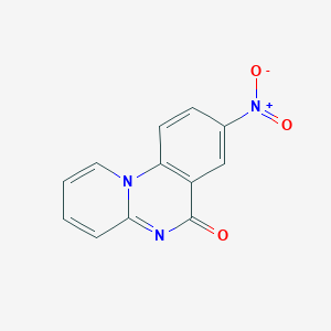 molecular formula C12H7N3O3 B4329318 8-nitro-6H-pyrido[1,2-a]quinazolin-6-one 