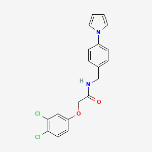 molecular formula C19H16Cl2N2O2 B4329329 2-(3,4-dichlorophenoxy)-N-[4-(1H-pyrrol-1-yl)benzyl]acetamide 