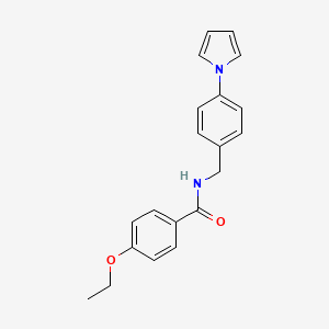molecular formula C20H20N2O2 B4329352 4-ethoxy-N-[4-(1H-pyrrol-1-yl)benzyl]benzamide 