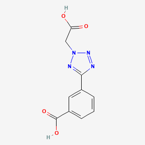 molecular formula C10H8N4O4 B4329362 3-[2-(carboxymethyl)-2H-tetrazol-5-yl]benzoic acid 