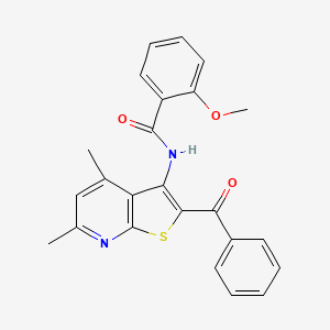molecular formula C24H20N2O3S B4329527 N-(2-benzoyl-4,6-dimethylthieno[2,3-b]pyridin-3-yl)-2-methoxybenzamide 