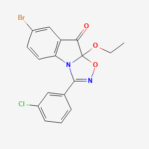 7-bromo-3-(3-chlorophenyl)-9a-ethoxy[1,2,4]oxadiazolo[4,5-a]indol-9(9aH)-one
