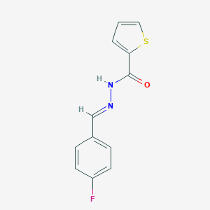 molecular formula C12H9FN2OS B432959 N'-(4-fluorobenzylidene)-2-thiophenecarbohydrazide CAS No. 1378532-24-1