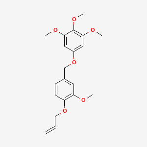 molecular formula C20H24O6 B4329982 5-{[4-(allyloxy)-3-methoxybenzyl]oxy}-1,2,3-trimethoxybenzene 