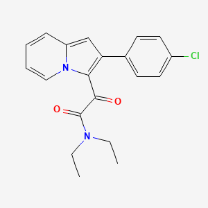 2-[2-(4-chlorophenyl)indolizin-3-yl]-N,N-diethyl-2-oxoacetamide