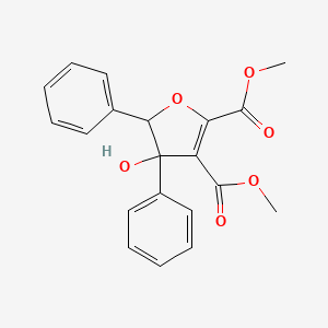 molecular formula C20H18O6 B4330144 dimethyl 4-hydroxy-4,5-diphenyl-4,5-dihydrofuran-2,3-dicarboxylate 