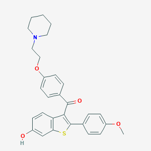 molecular formula C29H29NO4S B043302 雷洛昔芬 4-单甲醚 CAS No. 185415-07-0