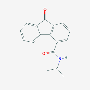 molecular formula C17H15NO2 B433025 9-oxo-N-propan-2-ylfluorene-4-carboxamide CAS No. 252280-79-8