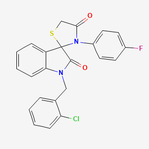 molecular formula C23H16ClFN2O2S B4330441 1-(2-chlorobenzyl)-3'-(4-fluorophenyl)-4'H-spiro[indole-3,2'-[1,3]thiazolidine]-2,4'(1H)-dione 