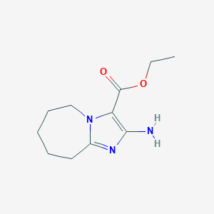 molecular formula C11H17N3O2 B4330586 ethyl 2-amino-6,7,8,9-tetrahydro-5H-imidazo[1,2-a]azepine-3-carboxylate 