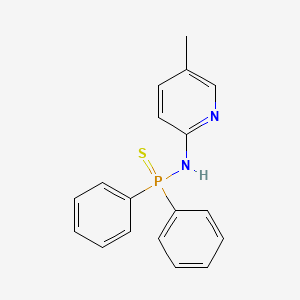 molecular formula C18H17N2PS B4330710 N-(5-methylpyridin-2-yl)-P,P-diphenylphosphinothioic amide 