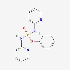 molecular formula C16H15N4O2P B4330750 phenyl N,N'-dipyridin-2-yldiamidophosphate 