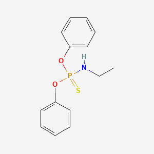 molecular formula C14H16NO2PS B4330774 O,O-diphenyl ethylamidothiophosphate CAS No. 92254-96-1
