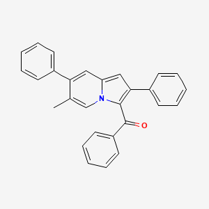 molecular formula C28H21NO B4330806 (6-methyl-2,7-diphenylindolizin-3-yl)(phenyl)methanone 