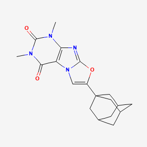 molecular formula C19H22N4O3 B4330819 7-(1-adamantyl)-1,3-dimethyl[1,3]oxazolo[2,3-f]purine-2,4(1H,3H)-dione 