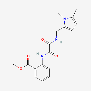 molecular formula C17H19N3O4 B4330905 methyl 2-{[{[(1,5-dimethyl-1H-pyrrol-2-yl)methyl]amino}(oxo)acetyl]amino}benzoate 