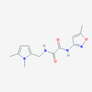 molecular formula C13H16N4O3 B4330916 N-[(1,5-dimethyl-1H-pyrrol-2-yl)methyl]-N'-(5-methylisoxazol-3-yl)ethanediamide 