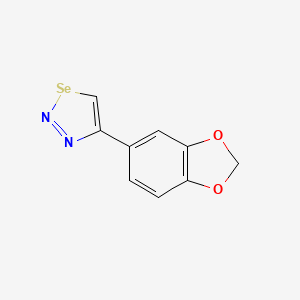 molecular formula C9H6N2O2Se B4330995 4-(1,3-benzodioxol-5-yl)-1,2,3-selenadiazole 