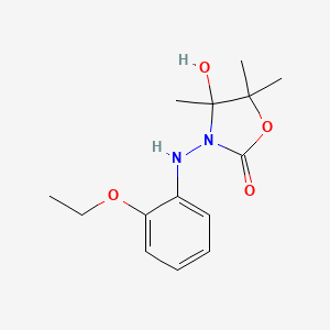 molecular formula C14H20N2O4 B4331153 3-[(2-ethoxyphenyl)amino]-4-hydroxy-4,5,5-trimethyl-1,3-oxazolidin-2-one 