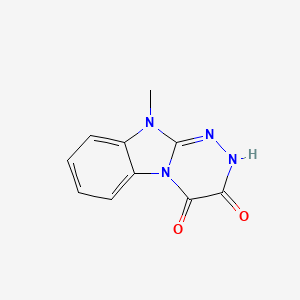 molecular formula C10H8N4O2 B4331192 10-methyl-2,10-dihydro[1,2,4]triazino[4,3-a]benzimidazole-3,4-dione 
