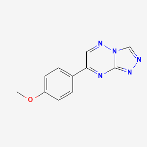 molecular formula C11H9N5O B4331200 7-(4-methoxyphenyl)[1,2,4]triazolo[4,3-b][1,2,4]triazine CAS No. 71347-43-8
