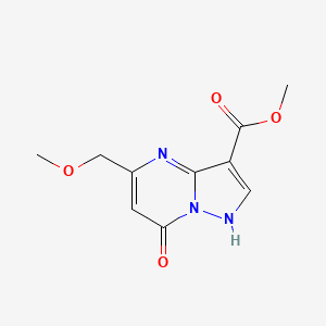 molecular formula C10H11N3O4 B4331313 methyl 5-(methoxymethyl)-7-oxo-4,7-dihydropyrazolo[1,5-a]pyrimidine-3-carboxylate 