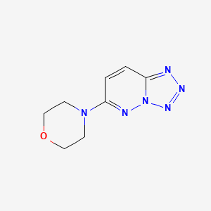molecular formula C8H10N6O B4331340 6-morpholin-4-yltetrazolo[1,5-b]pyridazine CAS No. 14393-74-9