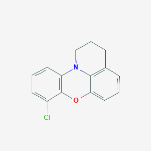 molecular formula C15H12ClNO B4331389 8-chloro-2,3-dihydro-1H-pyrido[3,2,1-kl]phenoxazine 