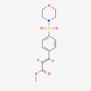 molecular formula C14H17NO5S B4331420 methyl 3-[4-(morpholin-4-ylsulfonyl)phenyl]acrylate 