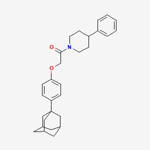 molecular formula C29H35NO2 B4331425 1-{[4-(1-adamantyl)phenoxy]acetyl}-4-phenylpiperidine 