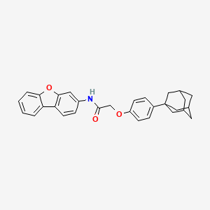 2-[4-(1-adamantyl)phenoxy]-N-dibenzo[b,d]furan-3-ylacetamide