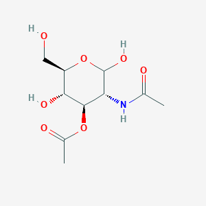 molecular formula C10H17NO7 B043315 2-Acetamido-3-O-acetyl-2-deoxy-D-glucopyranose CAS No. 51449-93-5