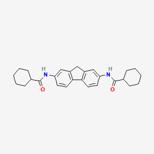 molecular formula C27H32N2O2 B4331552 N,N'-9H-fluorene-2,7-diyldicyclohexanecarboxamide 