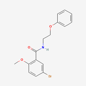 molecular formula C16H16BrNO3 B4331554 5-bromo-2-methoxy-N-(2-phenoxyethyl)benzamide 