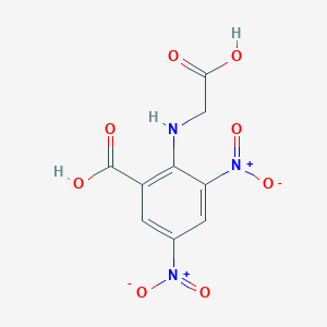 molecular formula C9H7N3O8 B4331590 2-[(carboxymethyl)amino]-3,5-dinitrobenzoic acid 