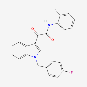 molecular formula C24H19FN2O2 B4331594 2-[1-(4-fluorobenzyl)-1H-indol-3-yl]-N-(2-methylphenyl)-2-oxoacetamide 