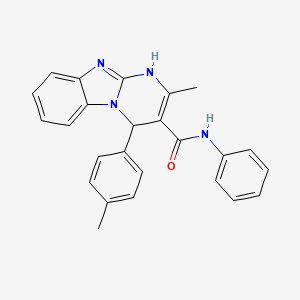 2-methyl-4-(4-methylphenyl)-N-phenyl-1,4-dihydropyrimido[1,2-a]benzimidazole-3-carboxamide