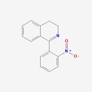 molecular formula C15H12N2O2 B4331679 1-(2-nitrophenyl)-3,4-dihydroisoquinoline CAS No. 19007-73-9