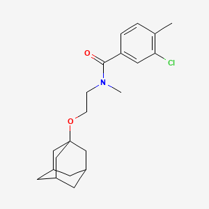 N-[2-(1-adamantyloxy)ethyl]-3-chloro-N,4-dimethylbenzamide