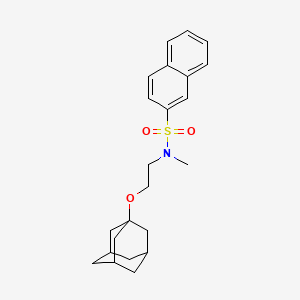 molecular formula C23H29NO3S B4331699 N-[2-(1-adamantyloxy)ethyl]-N-methylnaphthalene-2-sulfonamide 