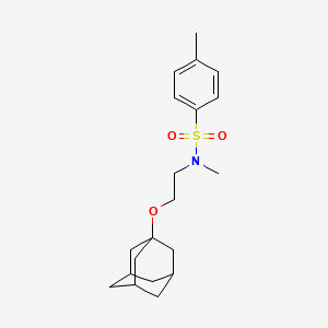 molecular formula C20H29NO3S B4331705 N-[2-(1-adamantyloxy)ethyl]-N,4-dimethylbenzenesulfonamide 