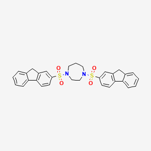 molecular formula C31H28N2O4S2 B4331717 1,4-bis(9H-fluoren-2-ylsulfonyl)-1,4-diazepane 