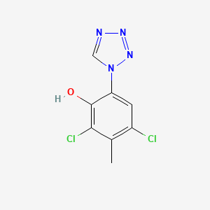 molecular formula C8H6Cl2N4O B4331776 2,4-dichloro-3-methyl-6-(1H-tetrazol-1-yl)phenol 