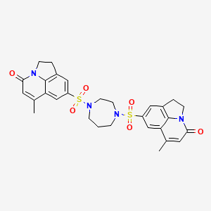 molecular formula C29H30N4O6S2 B4331881 8,8'-(1,4-diazepane-1,4-diyldisulfonyl)bis(6-methyl-1,2-dihydro-4H-pyrrolo[3,2,1-ij]quinolin-4-one) 