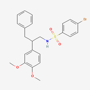 4-bromo-N-[2-(3,4-dimethoxyphenyl)-3-phenylpropyl]benzenesulfonamide