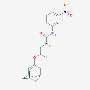 molecular formula C20H27N3O4 B4331982 N-[2-(1-adamantyloxy)propyl]-N'-(3-nitrophenyl)urea 