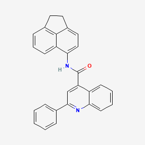 molecular formula C28H20N2O B4332005 N-(1,2-dihydroacenaphthylen-5-yl)-2-phenylquinoline-4-carboxamide 