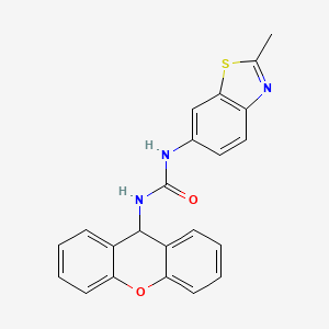molecular formula C22H17N3O2S B4332007 N-(2-methyl-1,3-benzothiazol-6-yl)-N'-9H-xanthen-9-ylurea 