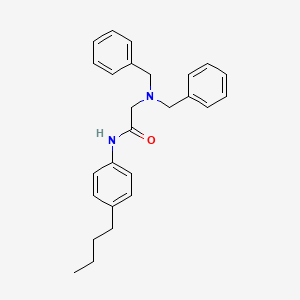 molecular formula C26H30N2O B4332065 N~2~,N~2~-dibenzyl-N~1~-(4-butylphenyl)glycinamide 
